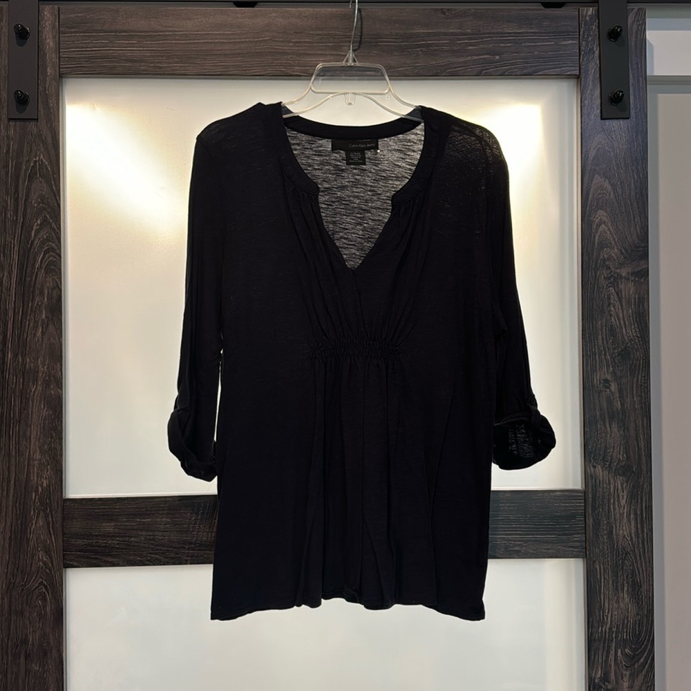 Calvin Klein Jeans charcoal black top XL